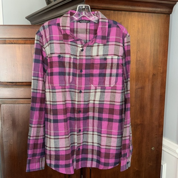 NWT Alpine Design Brished Flannel Plaid Button Down Shirt - Picture 5 of 10